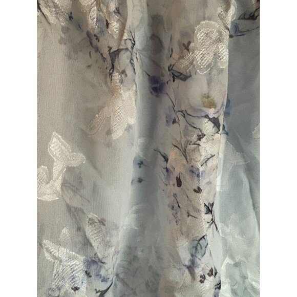 Lulus XXL Tiered Floral Maxi Dress White & Blue NWT - Picture 6 of 14